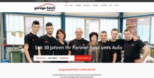 Website Garage Büchi Bubendorf Baselland